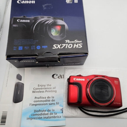 qr Canon Powershot Sx710 Hs Compact Digital Camera Red Near Mint With Box ❤️ 📸